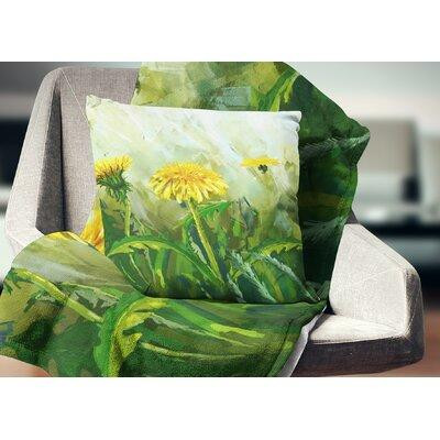 Made in Canada - East Urban Home Floral Dandelion Flowers Pillow in Home Décor & Accents