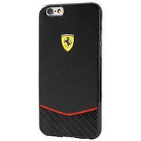 CG Mobile  Ferrari Scuderia Black & Real Carbon Fiber  iPhone 6 / 6s  Hard Case