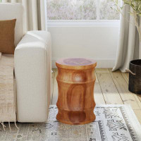 Millwood Pines Cayo Solid Wood Drum End Table