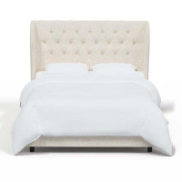 Skyline Furniture Sainte-Chappelle Upholstered Bed in Talc