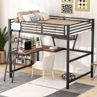 Mason & Marbles Acad Full Loft Bed with Built-in-Desk by Mason & Marbles