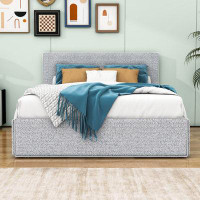 Latitude Run® Upholstered Platform Bed with 4 Drawers and Headboard