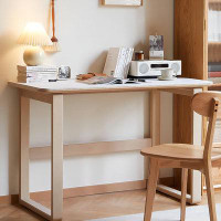 Hokku Designs 47.24"Wood colour rectangular slab desk