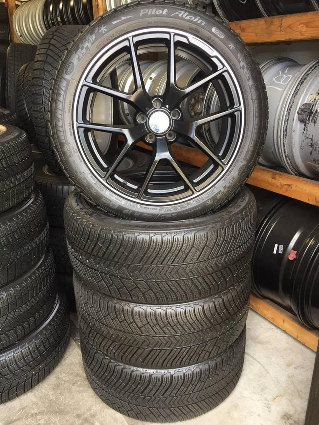 19 in WINTER PACKAGE for MERCEDES-BENZ OEM MICHELIN PILOT ALPIN PA4 MO 265/40R19 102V ON RIMS 19x8,5J ET35 TREAD 95% in Tires & Rims