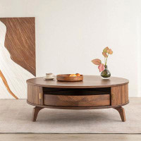 LORENZO Nordic wabi-sabi simple living room round coffee table