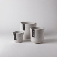 Kanso Designs 3-Piece Plastic Pot Plant Set