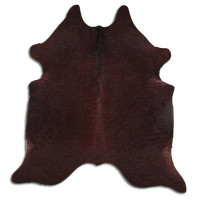 Foundry Select Ammigle NATURAL HAIR ON Cowhide Rug  BROWN