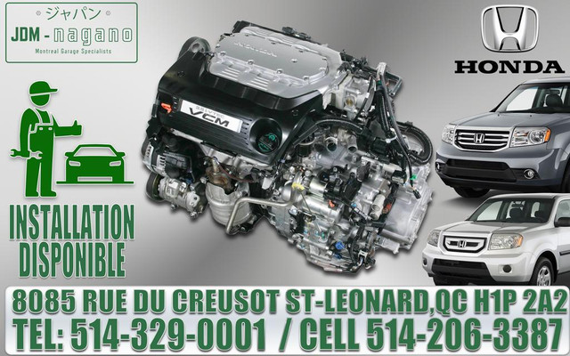 Honda Pilot 3.5 VCM Moteur V6 2009 2010 2011 2012 2013 2014 Engine, 09 10 11 12 13 14 Motor Pilot in Engine & Engine Parts in Greater Montréal