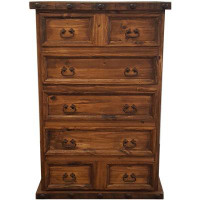 Loon Peak Delenna 7 Drawer 40" W Solid Wood Lingerie Chest