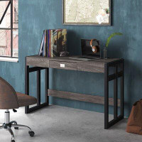 17 Stories Adrita Desk with Built In Outlets