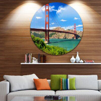 Made in Canada - Design Art 'San Francisco Golden Gate' Photographic Print on Metal