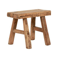 Millwood Pines Gibsonton Solid Wood Accent Stool