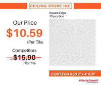 Big Savings on Cortega 933 Ceiling Tiles!