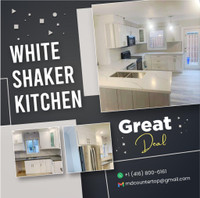 New White Shaker Kitchen, Great Deal for the Price