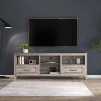 Loon Peak 70 Inch Length TV Stand with 2 Drawers and 4 High-Capacity Storage Compartment