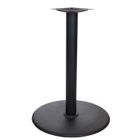 BFM Seating Stamped Steel 30" Round Table Base, Bar Height