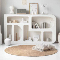 SUPROT White circular bookshelf