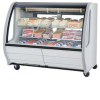 Pro-Kold Curved Glass 56 Refrigerated Deli Case - Available in White, Black or S/S Finish