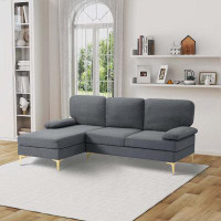 Mercer41 79.5” Left Hand Facing Sofa & Chaise