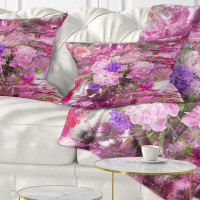 East Urban Home Floral Abstract Background with Peony Lumbar Pillow