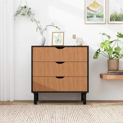 Ebern Designs 3-Drawers Accent Chest