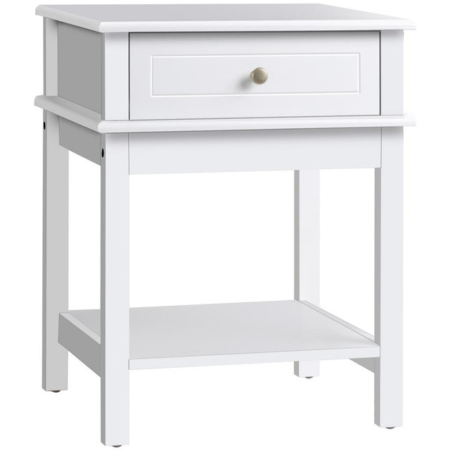 Nightstand 19''x15.75''x23.5'' White in Beds & Mattresses - Image 2