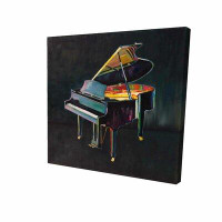 Made in Canada - Winston Porter 'Realistic Piano' Oil Painting Print on Wrapped Canvas