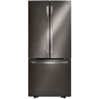 LG 30-inch, 21.8 cu.ft. Freestanding French 3-Door Refrigerator with SmartDiagnosis™ Technology LRFNS2200DSP - Main > LG