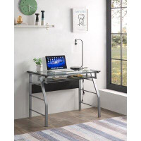 InRoom Designs Computer Desk with Pull-Out Keyboard Tray
