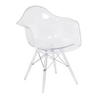 Ivy Bronx Acrylic Dining Chair With Acrylic Base