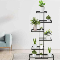 Arlmont & Co. Metal Plant Stand, 6 Tier 12 Potted, Upgrade Multiple Plant Rack Shelf Organizer