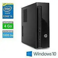 HP Slimline 410-010 Desktop (Intel Core i3, 8 GB RAM, 1 TB HDD) keytech