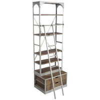 17 Stories Matina 94" H x 32" W Solid Wood Etagere Bookcase
