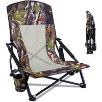 Nice C Nice C Hunting Chair, Beach Chair, Camping Folding Backpacking Chair With Cup Holder & Carry Strap Compact & Heav