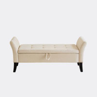 Winston Porter 51.5" Upholstered Bed Bench with Storage
