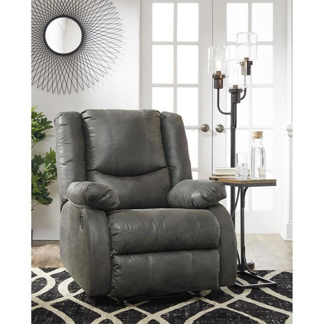 Bladewood Leather Look Recliner with Wall Recline (6030629) in Beds & Mattresses