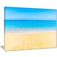 Design Art Calm Blue Sea and Sky - Photograph Print on Canvas
