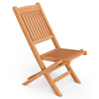 Red Barrel Studio Red Barrel Studio® Lansu Solid Wood Patio Folding Chair