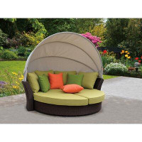 Brayden Studio Linton Modern Outdoor Expandable Oval Daybed