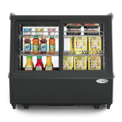 KoolMore 28 in. Self-Service Countertop Display Refrigerator (CDC-125-BK) in Refrigerators