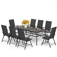 Lark Manor Rectangle 8 - Person 82.6'' L Outdoor Dining Set
