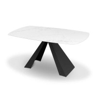 Ivy Bronx Contemporary Brilliant Sintered Stone Dining Table - 70.9 X 35.4 X 29.5 Inches