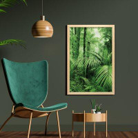 East Urban Home Ambesonne Rainforest Wall Art With Frame, Palm Trees And Exotic Plants In Tropical Jungle Wild Nature Th