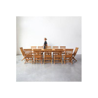 Tikamoon Rectangular 12 - Person Dining Set