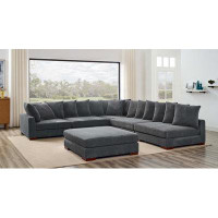 Wade Logan Bonsell 6 - Piece Upholstered Sectional
