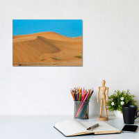 East Urban Home Desert With Sand. Abu Dhabi, United Arab Emirates. - Wrapped Canvas Print