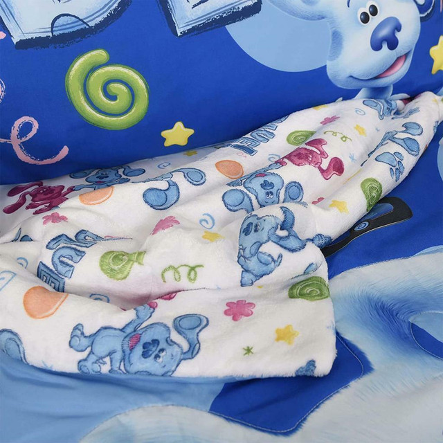 Blue's Clues Toddler Bedding Set 3 Piece Set for Kids With Reversible Comforter in Bedding - Image 3