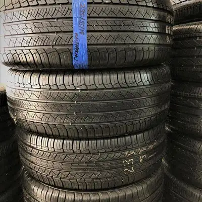 235 55 19 2 Michelin Primacy Tour HP Used A/S Tires With 95% Tread Left