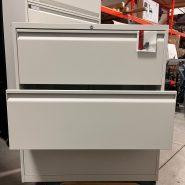 Teknion 3 Drawer Lateral Filing Cabinet – Full Pull Handles – White in Desks in Peterborough Area - Image 2