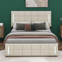 Ivy Bronx Kiaraliz Upholstered Panel Storage Bed